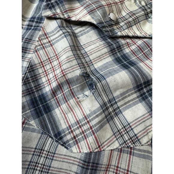 Vintage Levi Strauss Long Sleeve Pearl Snap Western Shirt Men's Size Medium EUC - Picture 2 of 10